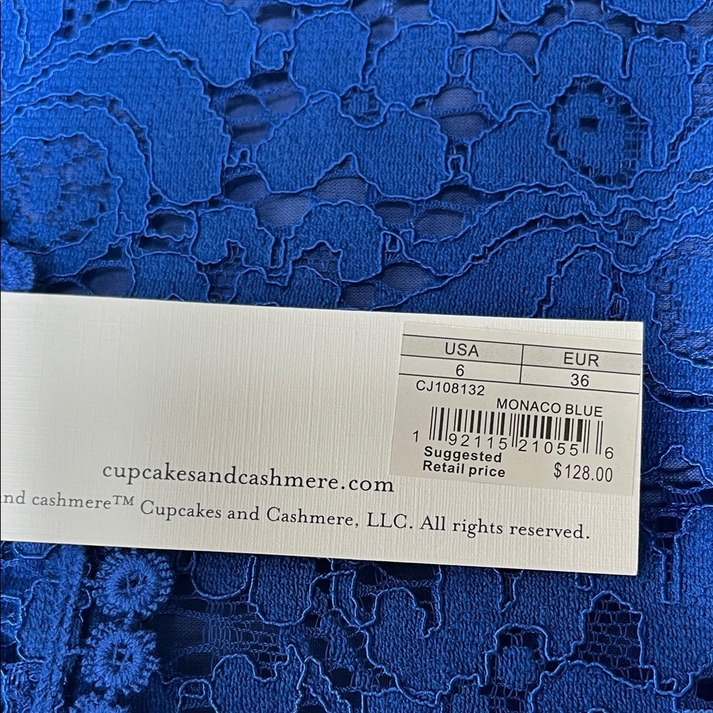 cupcakes & cashmere Blue Lace Dress - Picture 6 of 11